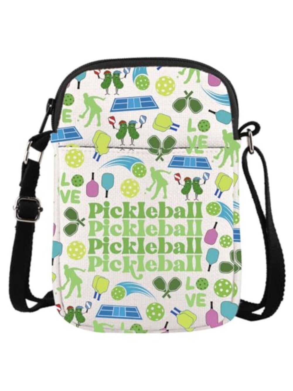Canvas Tote Bag Pickleball Multi-Purpose Reusable Grocery Sport